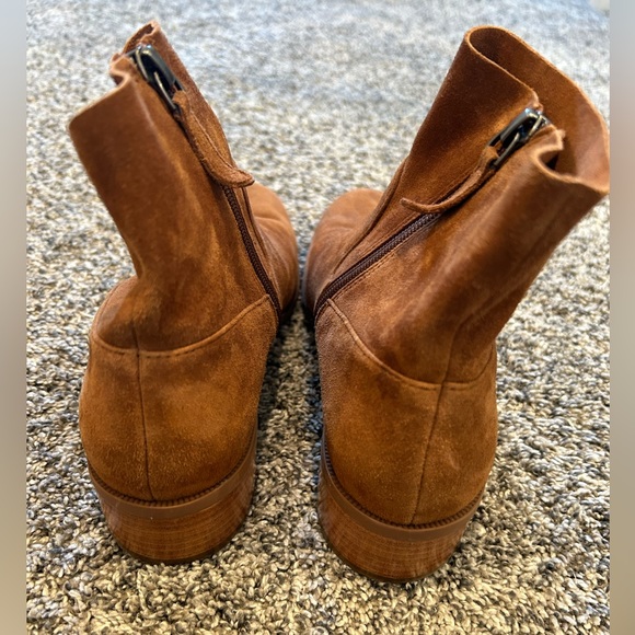 Caslon Womens Block Heel Ankle Bootie Side Zip Cushioned Insole Brown Sz 8 - Picture 12 of 12